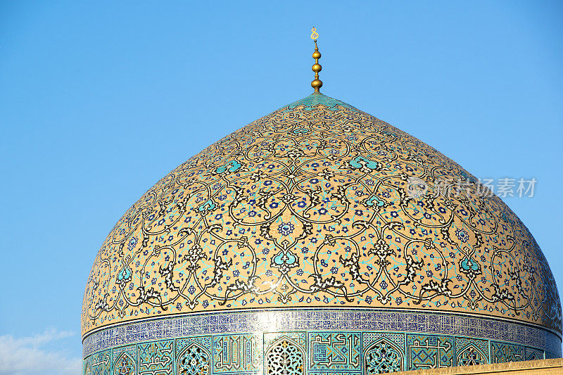 伊朗伊斯法罕的Sheikh Lotfollah清真寺圆顶